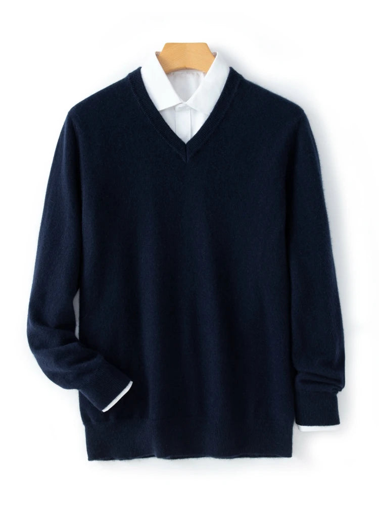 Men’s Cashmere V-Neck Sweater