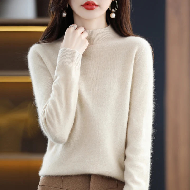 Merino Cashmere Sweater – Women’s Long-Sleeve Pullover