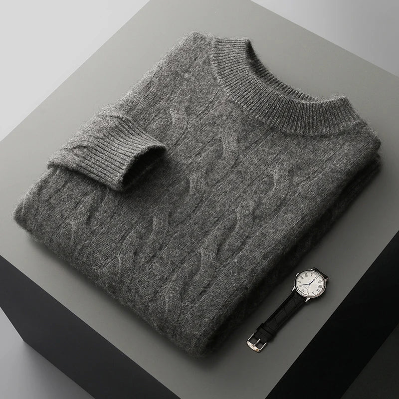 Men’s Wool Half-High Collar Sweater