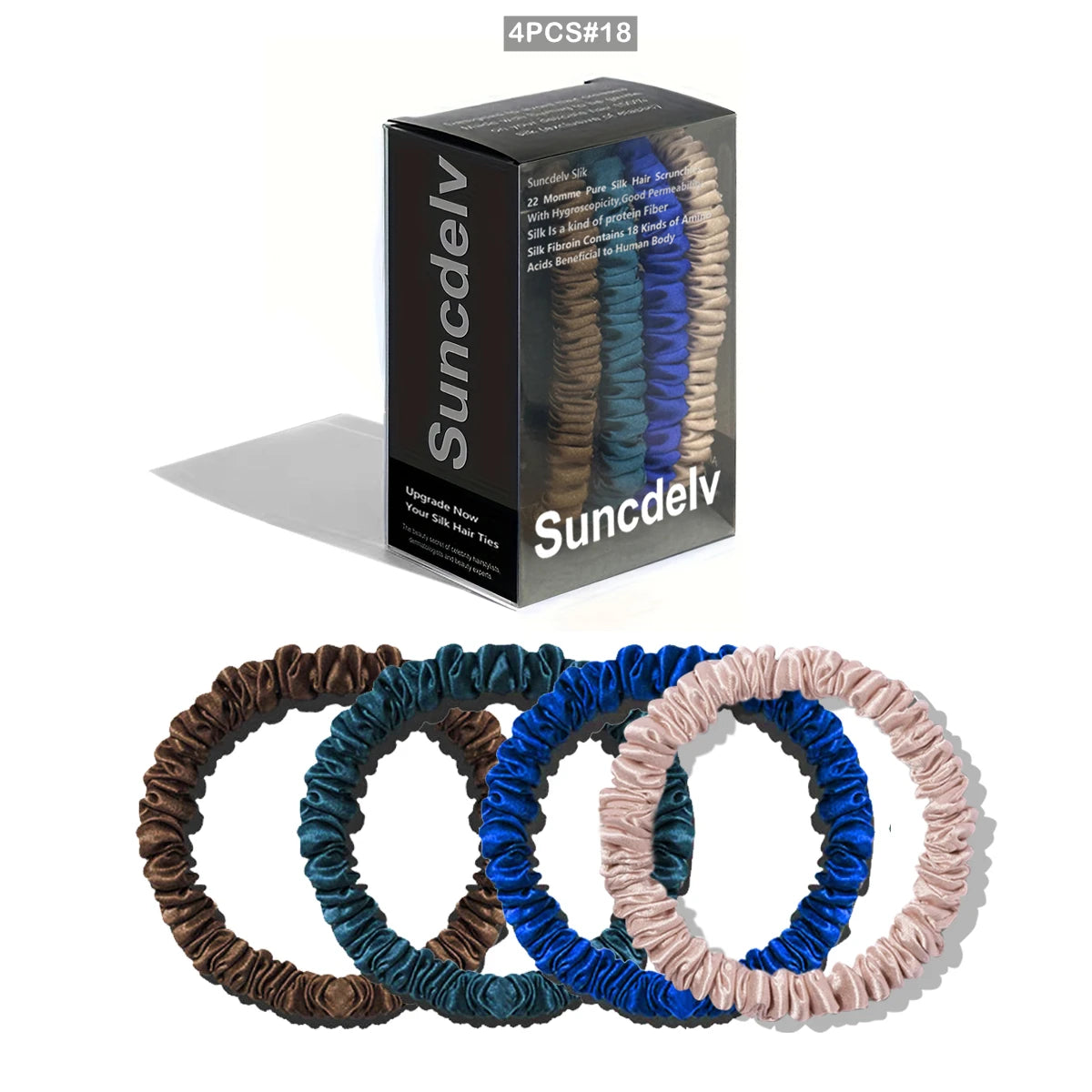 Mulberry Silk Scrunchies Set