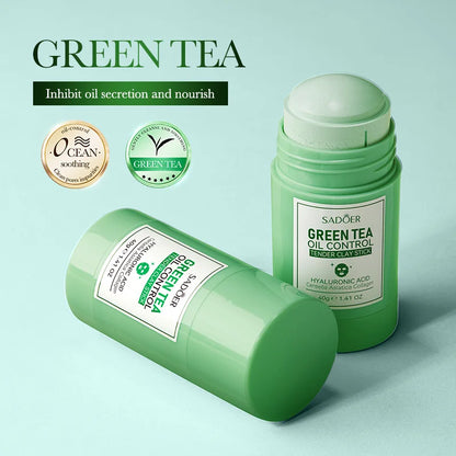 SADOER Green Tea & Rose Mud Mask Stick – Deep Cleansing Clay