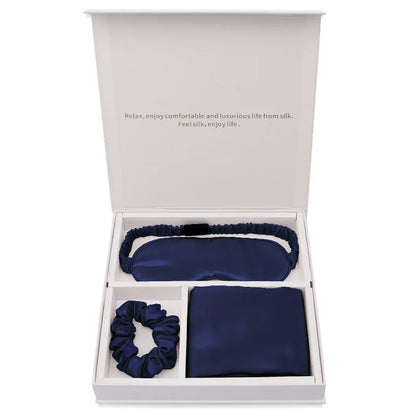 Silk Travel Set – Pillowcase, Eye Mask & Scrunchie | 19 Momme Mulberry Silk