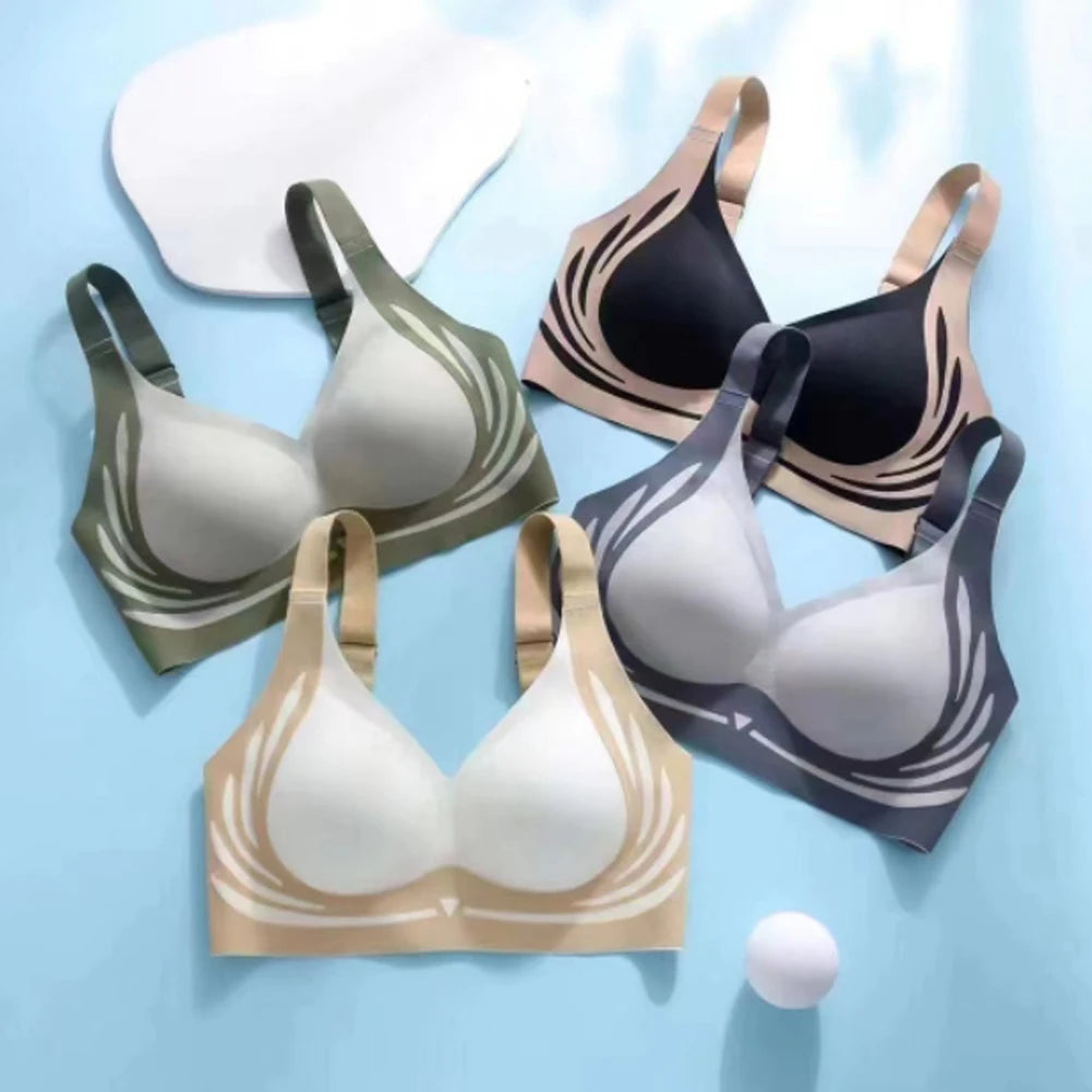 Seamless V-Neck Comfort Bra