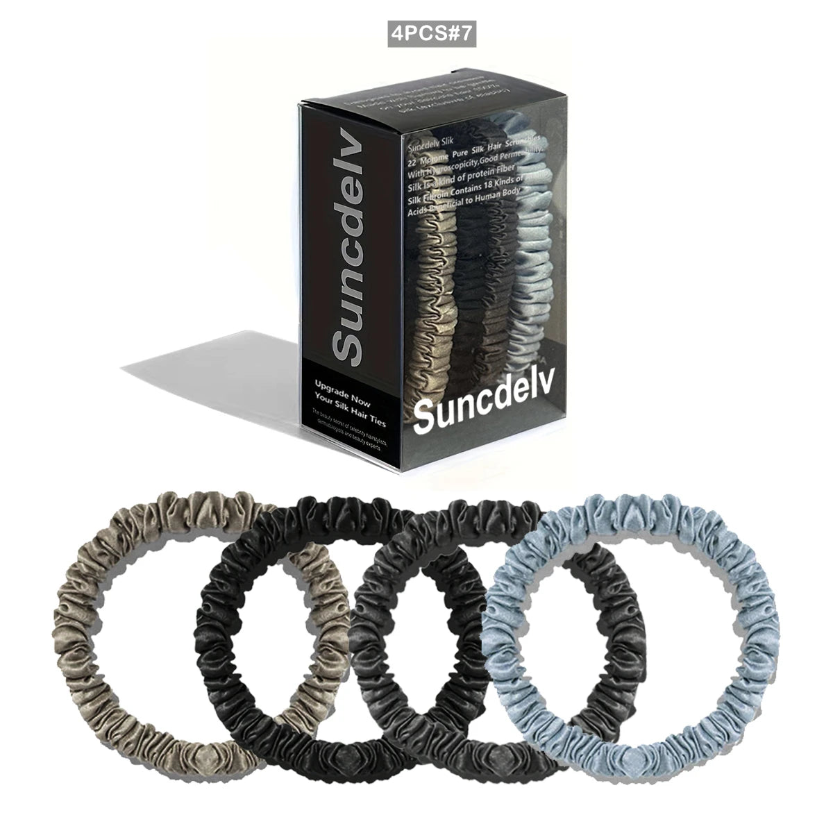 Mulberry Silk Scrunchies Set