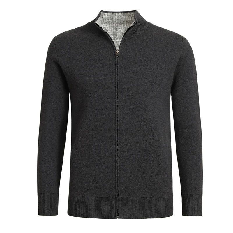 Cashmere Zip Cardigan