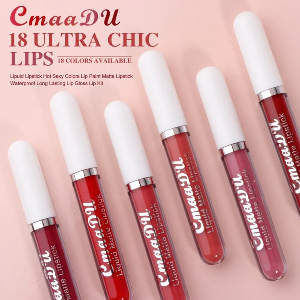 Long Lasting Lipstick Lip Makeup Velvet Matte Lip Gloss Liquid