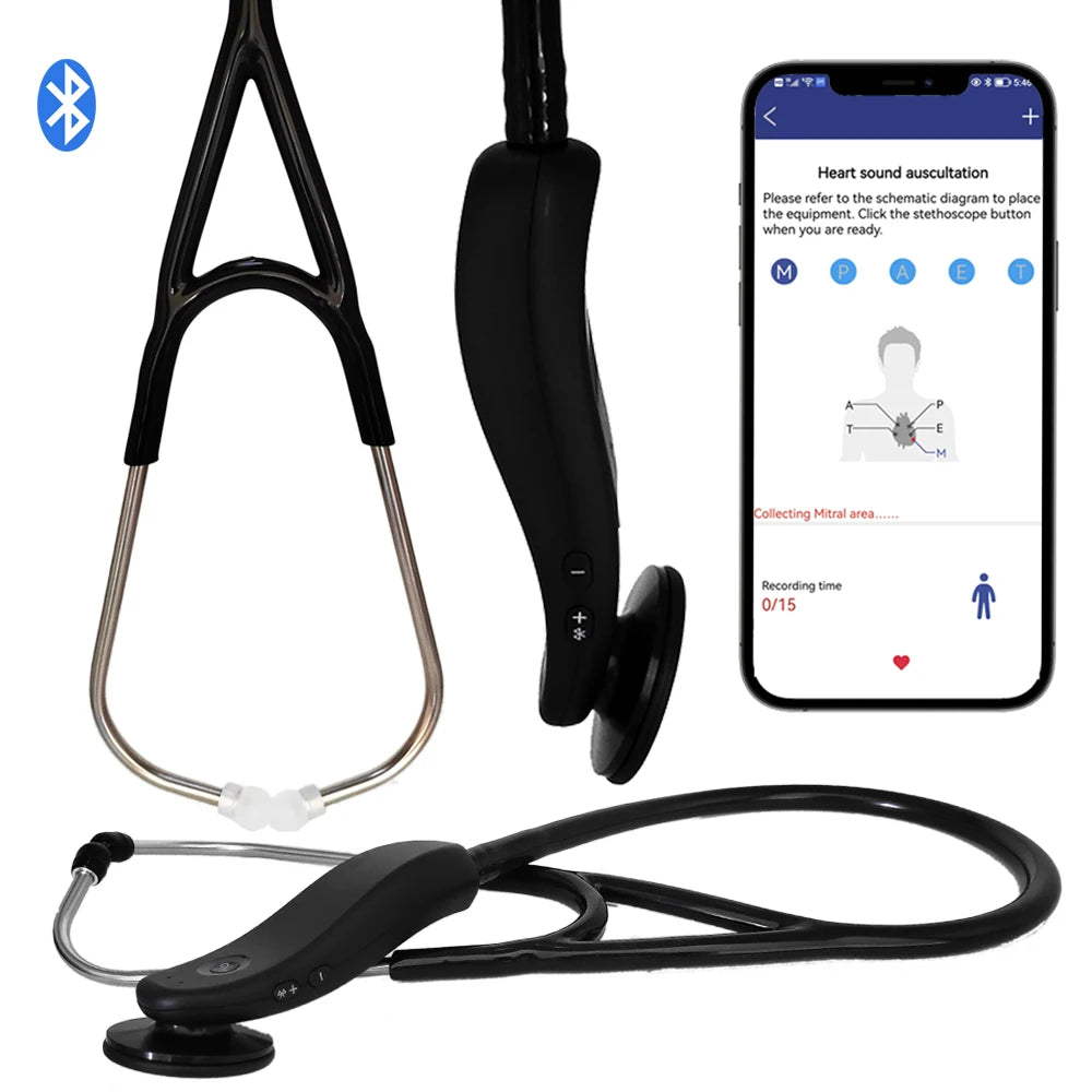 New Electronic Medical Bluetooth Digital Stethoscope Wireless