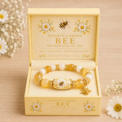 Bracelet perlé colibri – Charm effet cristal