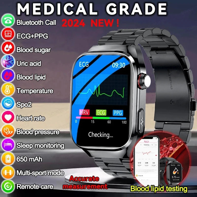 Uric Acid & Health Monitoring Smartwatch – Your All-in-One Health Companion