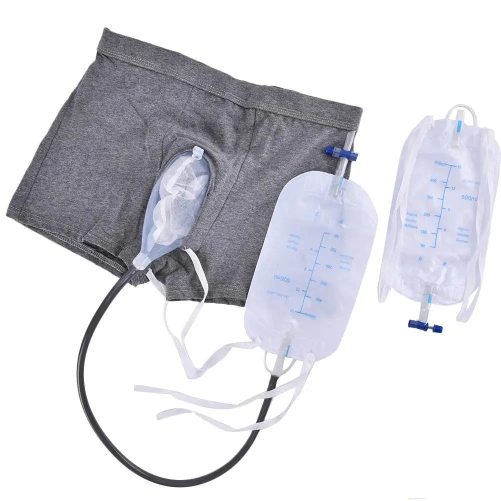 Urinal Bag PVC Urine Funnel Pee Holder Collector With Catheter