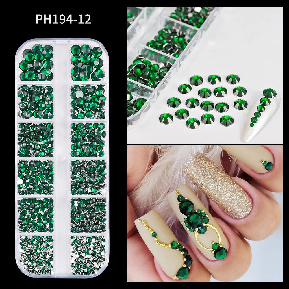 HotPress Caviar Nail Beads – Mixed Size Metallic Charms