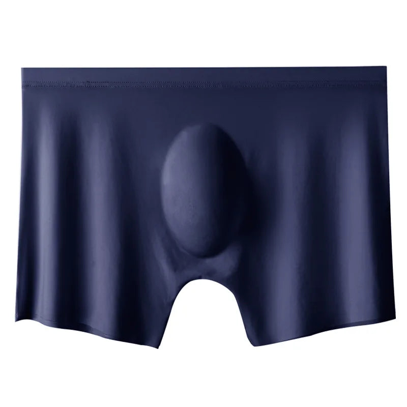 Men's Ice Silk Seamless Boxer Shorts - Ultra-Thin, Breathable Comfort