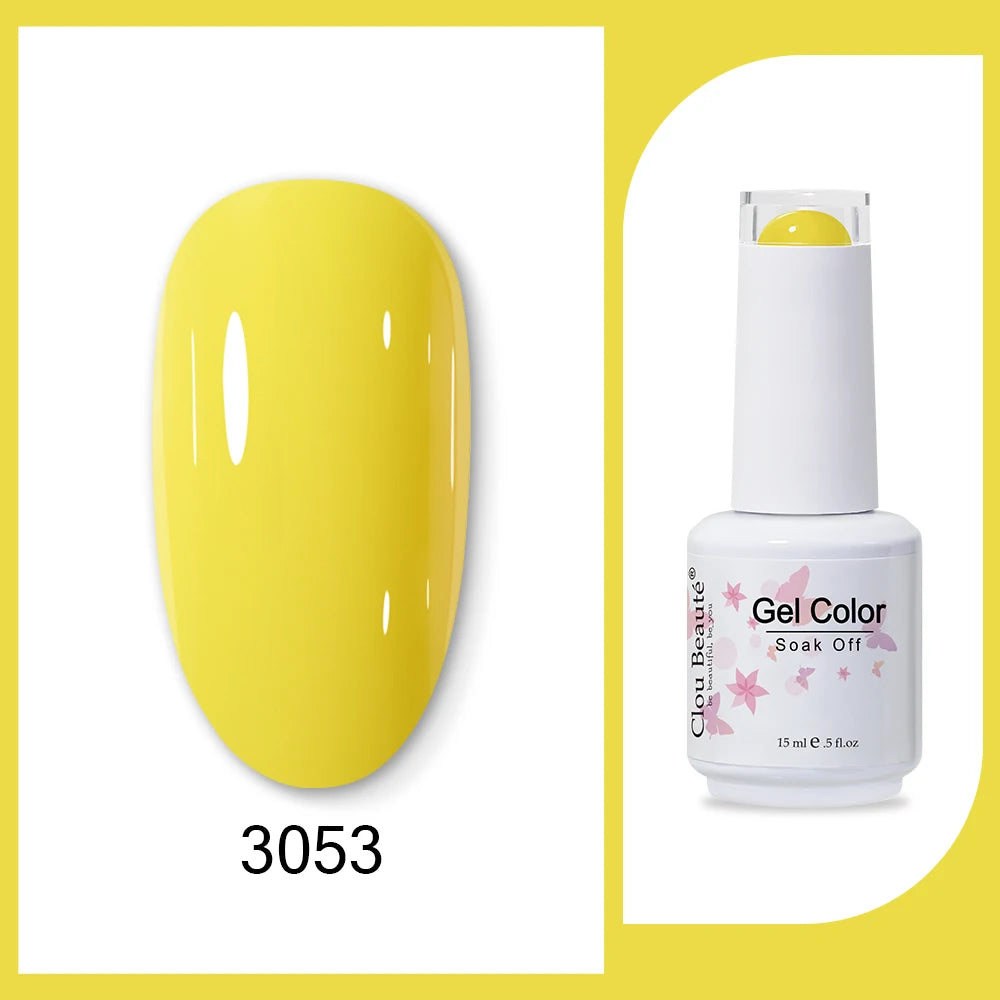 Clou Beaute Neon Gel Polish 15ml – Semi Permanent UV/LED