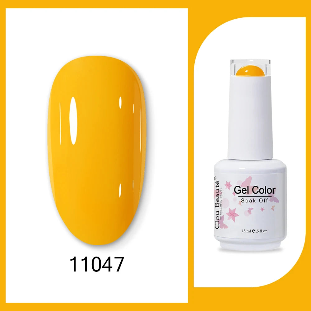 Clou Beaute Neon Gel Polish 15ml – Semi Permanent UV/LED