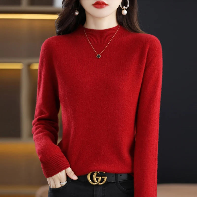 Merino Cashmere Sweater – Women’s Long-Sleeve Pullover