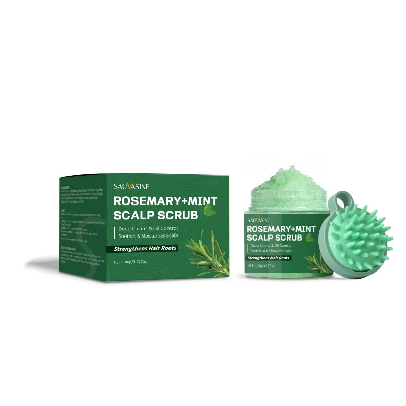 Rosemary Mint Scalp Scrub | Deep Clean & Hair Strengthening – 100g. RIAZ EXPRESS.COM