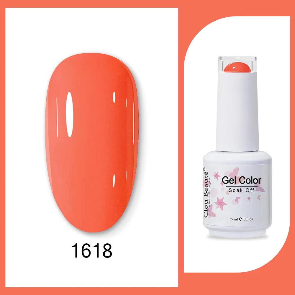 Clou Beaute Neon Gel Polish 15ml – Semi Permanent UV/LED