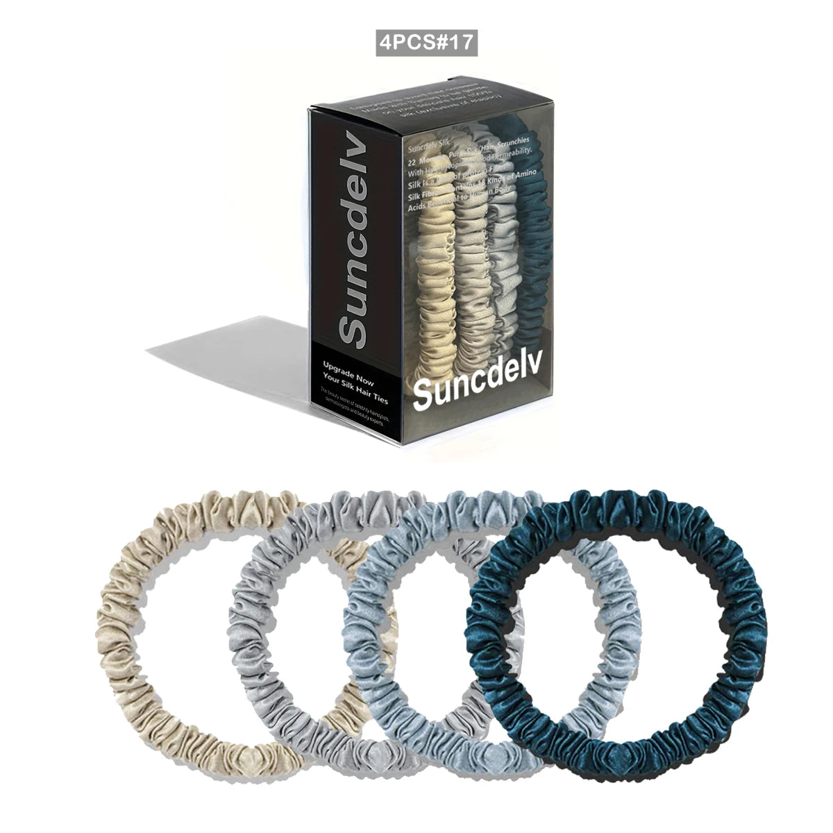 Mulberry Silk Scrunchies Set