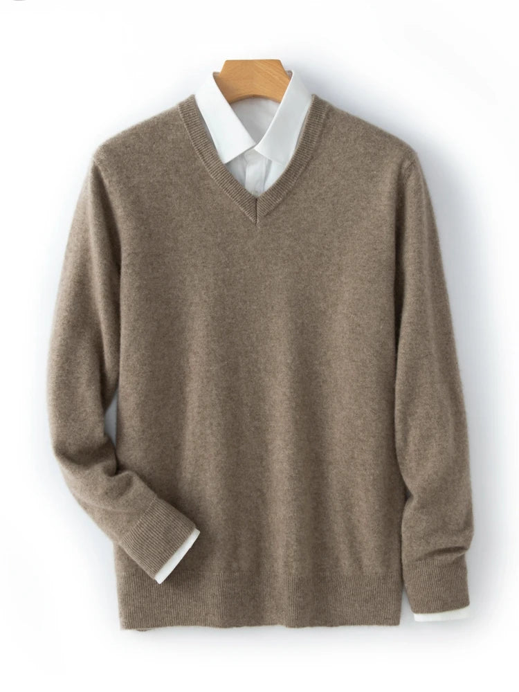 Men’s Cashmere V-Neck Sweater