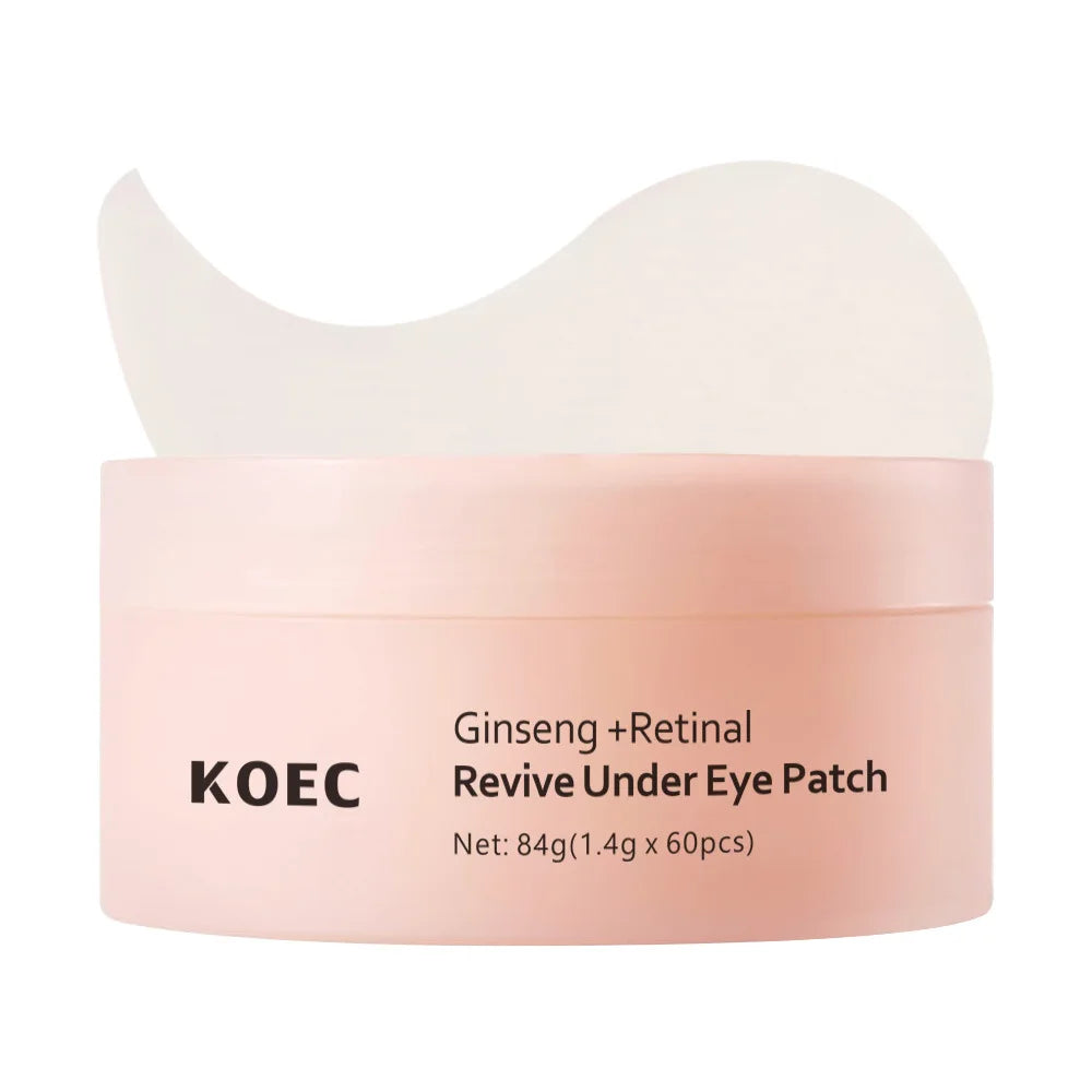 Ginseng Retinal Under-Eye Patches – 60 Pcs Collagen Hydrogel