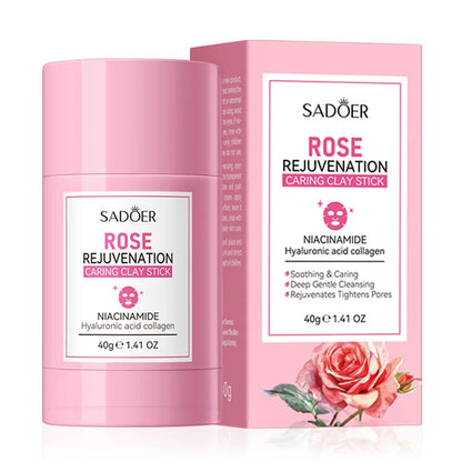 SADOER Green Tea & Rose Mud Mask Stick – Deep Cleansing Clay