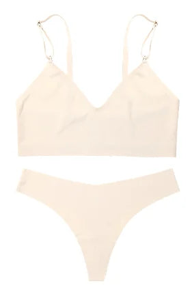 Seamless Ice Silk Bra & Brief Set