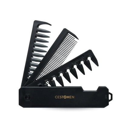 3-in-1 Pocket Folding Comb Set