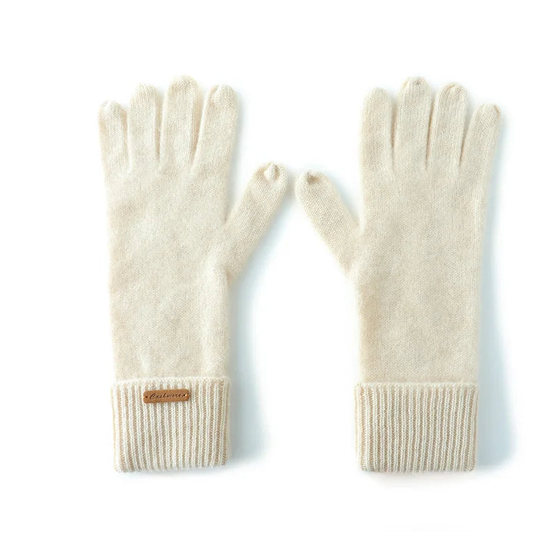 Women’s Cashmere Touchscreen Gloves – Soft Warm Mittens
