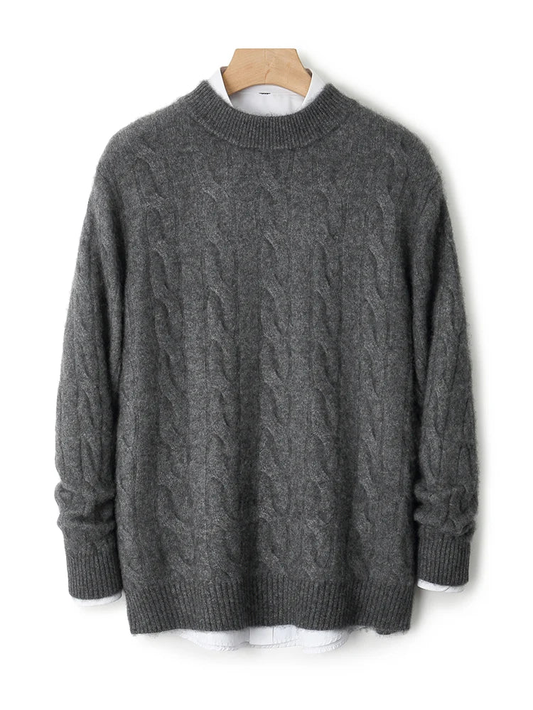 Men’s Wool Half-High Collar Sweater