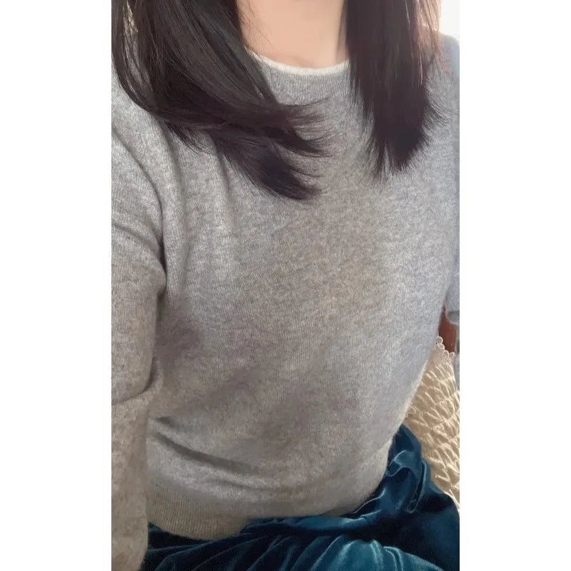 Pure Cashmere Round-Neck Sweater