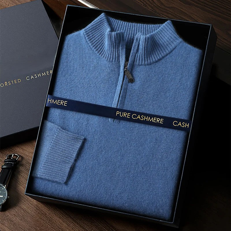 Cashmere Mock-Neck Sweater