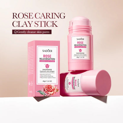 SADOER Green Tea & Rose Mud Mask Stick – Deep Cleansing Clay