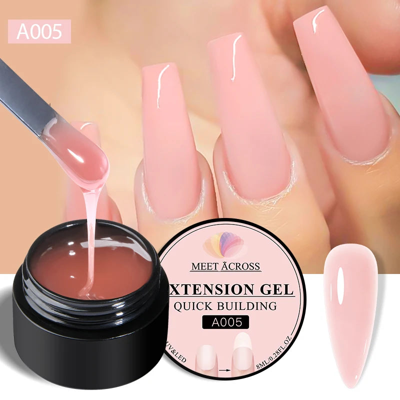 Milk White Extension Gel 8ml – MEET ACROSS Soak Off UV
