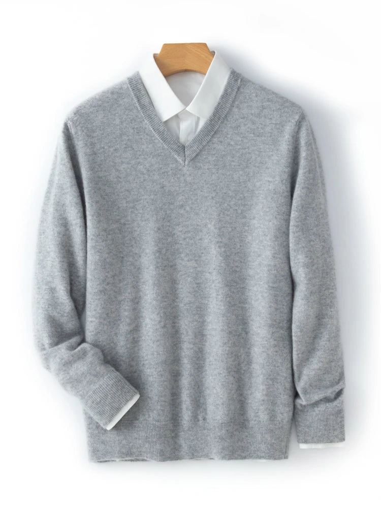 Men’s Cashmere V-Neck Sweater