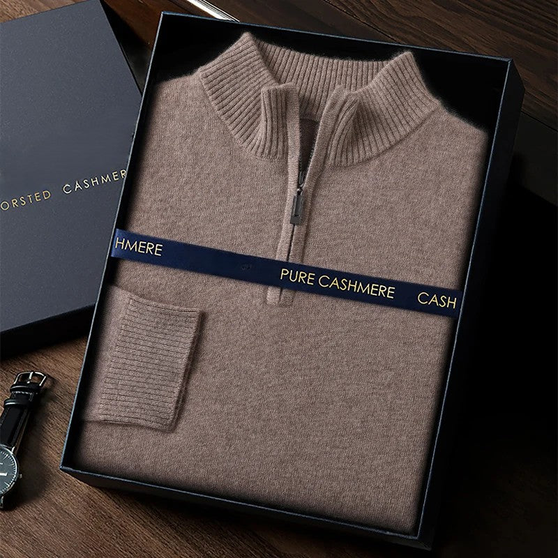 Cashmere Mock-Neck Sweater