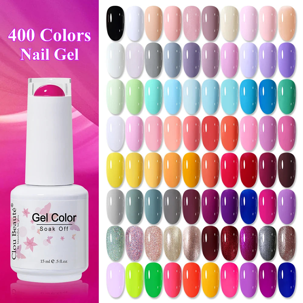 Clou Beaute Neon Gel Polish 15ml – Semi Permanent UV/LED