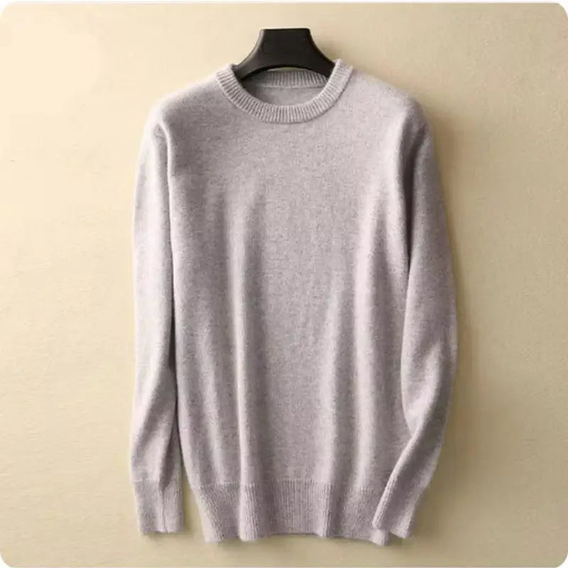 Cashmere Cotton Blended Thick Pullover Men Sweater