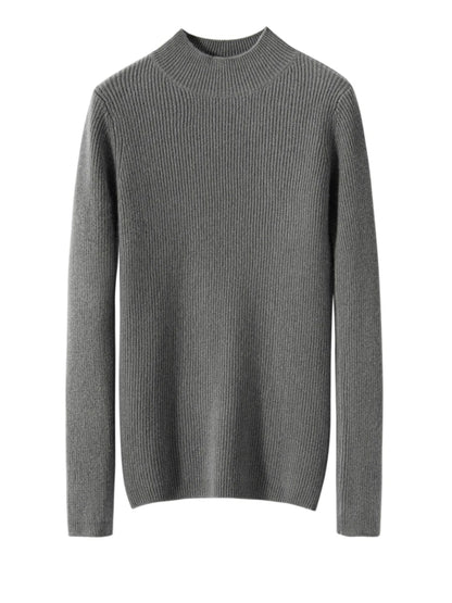 Cashmere Mock Neck Jumper – Slim Fit