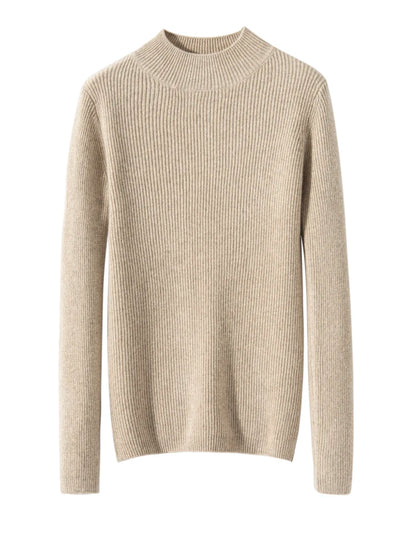 Cashmere Mock Neck Jumper – Slim Fit