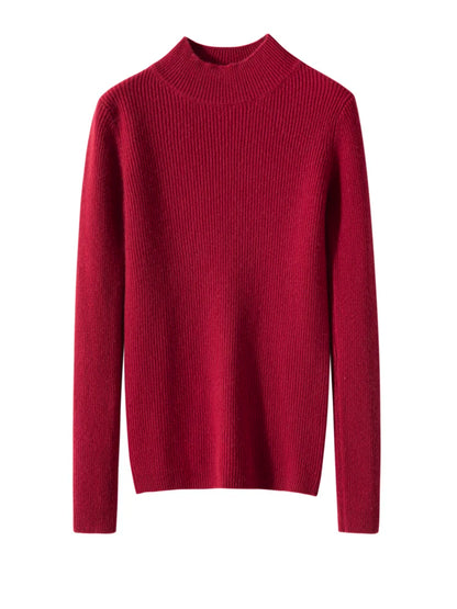 Cashmere Mock Neck Jumper – Slim Fit
