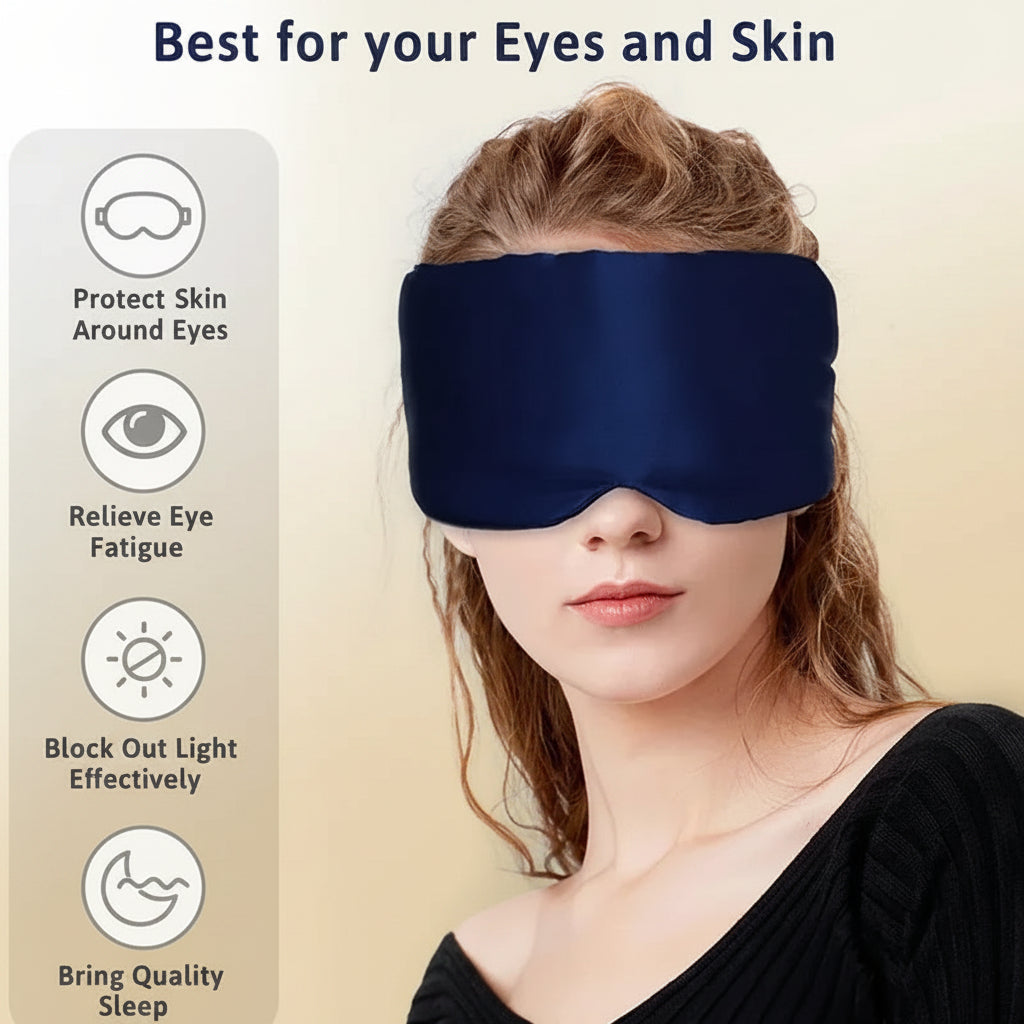Masque de Sommeil en Soie de Mûrier 100 %
