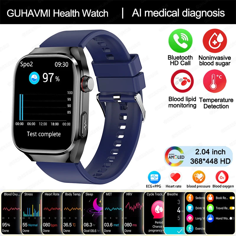 Uric Acid & Health Monitoring Smartwatch – Your All-in-One Health Companion