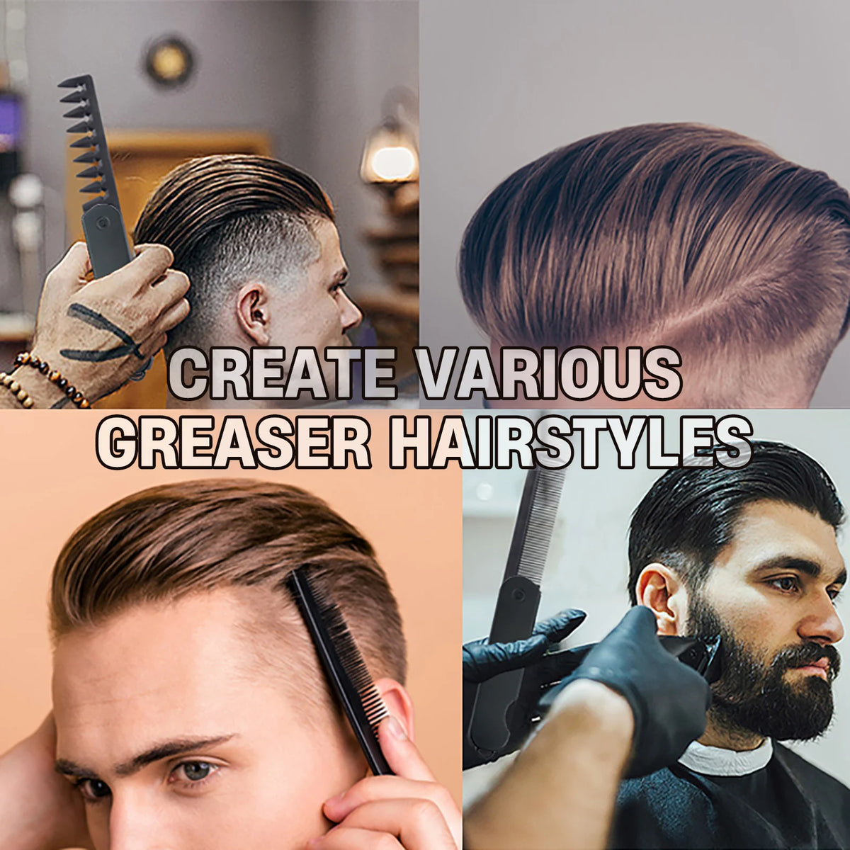 3-in-1 Pocket Folding Comb Set