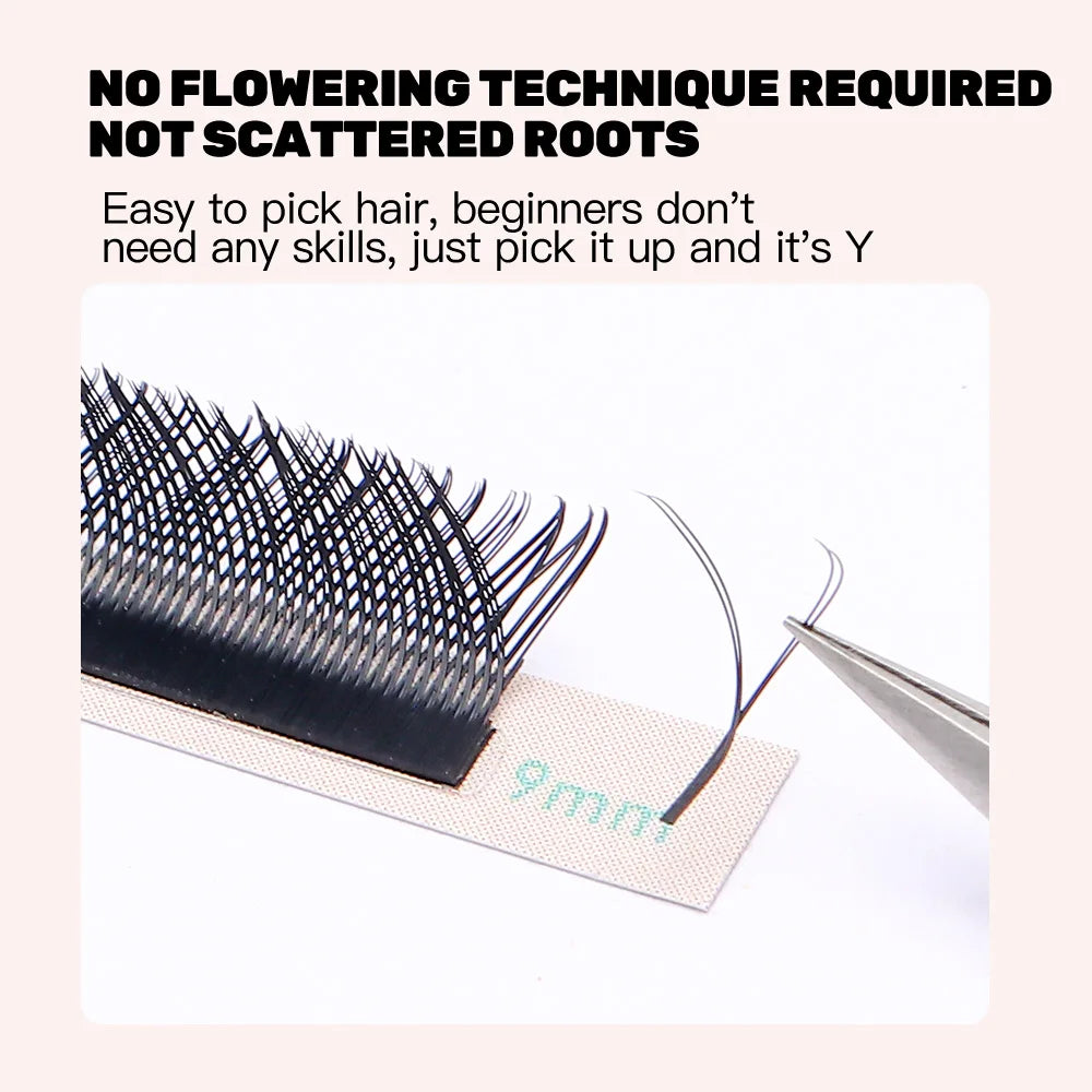 Enluxlash YY Eyelash Extensions – 0.07 D Curl, 16 Rows