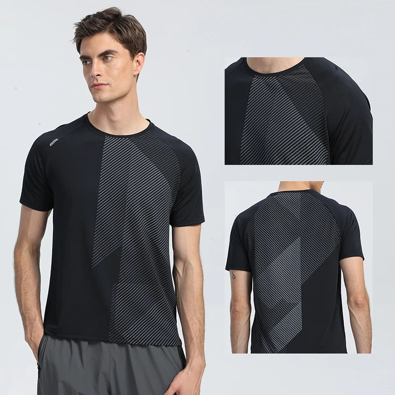 Quick Dry Men Running T-shirt Fitness Sports Top