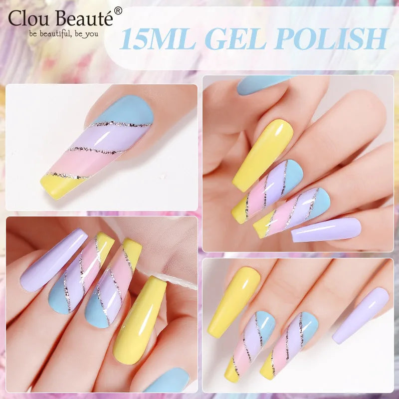 Clou Beaute Neon Gel Polish 15ml – Semi Permanent UV/LED