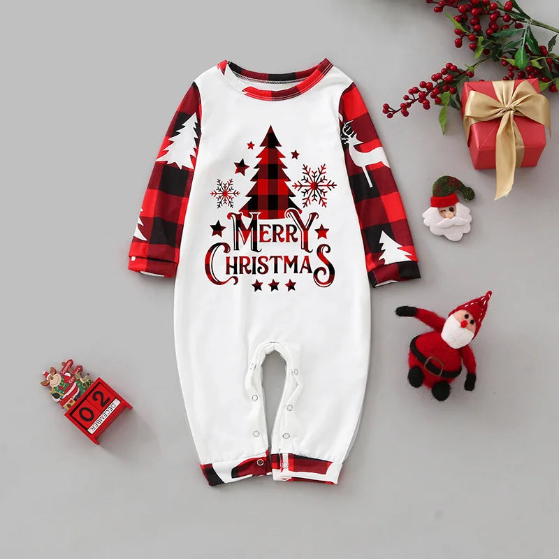 Small, Medium & Laege Size Merry Christmas Xmas Family Look Christmas Family Pajamas Santa Tree