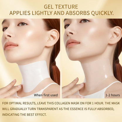 Overnight Collagen Neck Mask – 4 Pcs