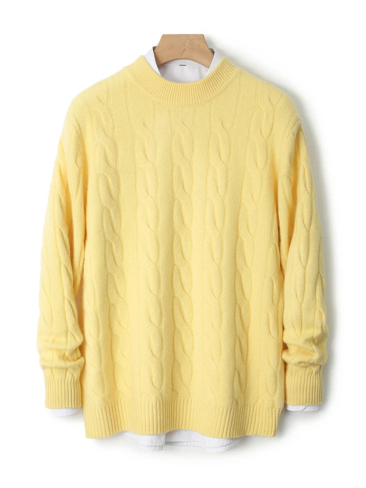 Men’s Wool Half-High Collar Sweater