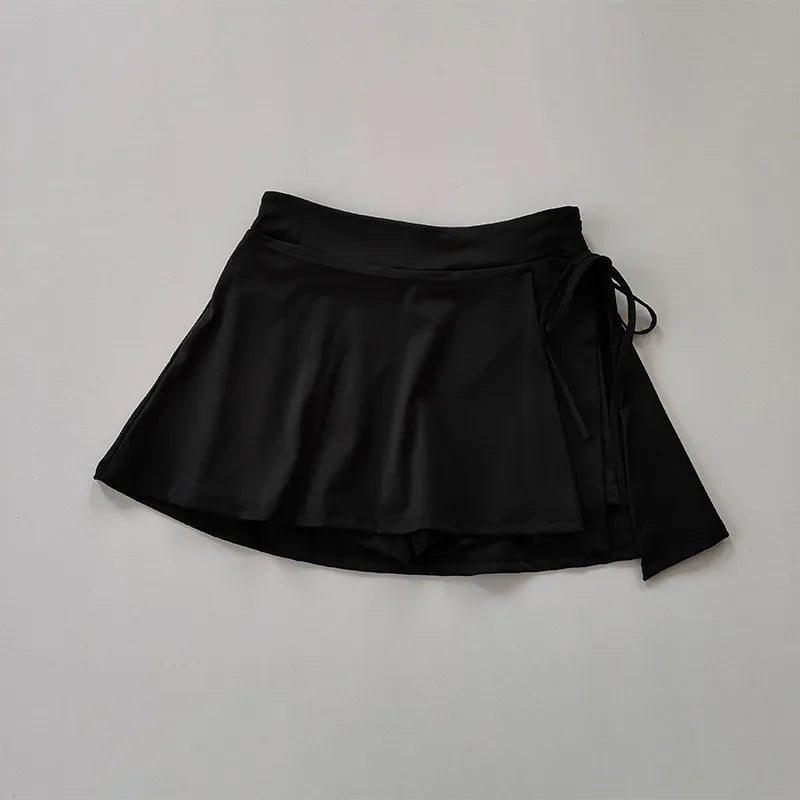 Women 2 In 1 Running Sports Skirts Shorts High Waist Volleyball Golf Skirt Tennis Sports Yoga Skirt  Gym Yoga Skirt Shorts